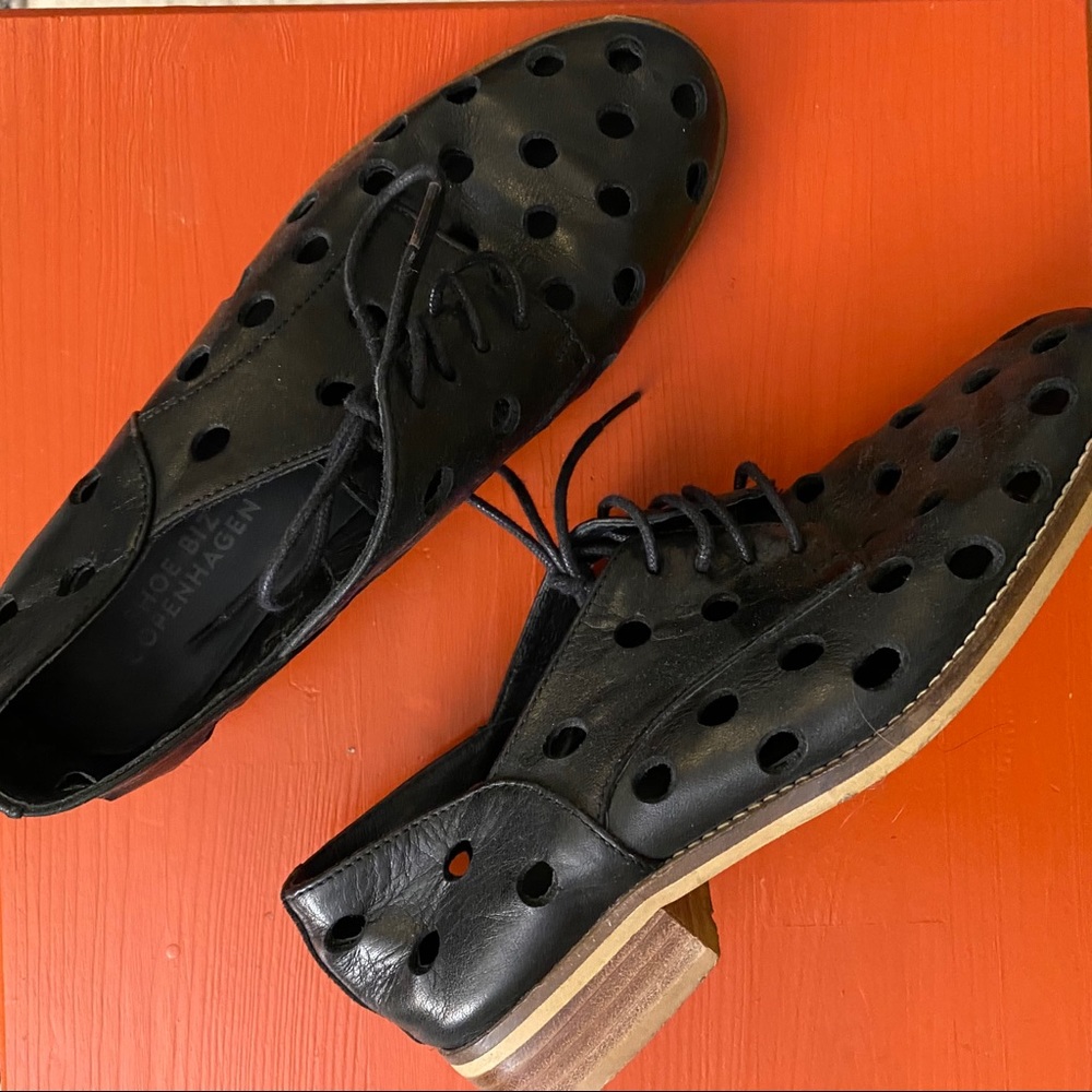 ShoeBiz Copenhagen leather shoes with holes